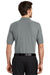 Port Authority K500P/TLK500P Mens Silk Touch Wrinkle Resistant Short Sleeve Polo Shirt w/ Pocket Cool Grey Model Back