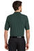 Port Authority K500P/TLK500P Mens Silk Touch Wrinkle Resistant Short Sleeve Polo Shirt w/ Pocket Dark Green Model Back