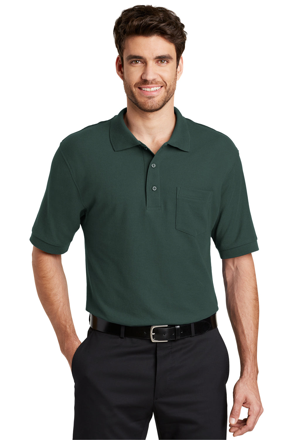 Men's polyester polo shirts with pocket best sale