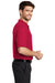 Port Authority K500P/TLK500P Mens Silk Touch Wrinkle Resistant Short Sleeve Polo Shirt w/ Pocket Red Model Side