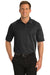 Port Authority K525/TLK525 Mens Dry Zone Moisture Wicking Short Sleeve Polo Shirt Black Model Front