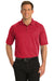 Port Authority K525/TLK525 Mens Dry Zone Moisture Wicking Short Sleeve Polo Shirt Engine Red Model Front