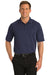 Port Authority K525/TLK525 Mens Dry Zone Moisture Wicking Short Sleeve Polo Shirt Navy Blue Model Front