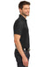 Port Authority K555 Mens Moisture Wicking Short Sleeve Polo Shirt Black Model Side