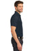 Port Authority K555 Mens Moisture Wicking Short Sleeve Polo Shirt Dress Navy Blue Model Side