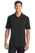 Port Authority K568 Mens Cotton Touch Performance Moisture Wicking Short Sleeve Polo Shirt Black Model Front