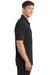 Port Authority K568 Mens Cotton Touch Performance Moisture Wicking Short Sleeve Polo Shirt Black Model Side