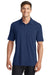 Port Authority K568 Mens Cotton Touch Performance Moisture Wicking Short Sleeve Polo Shirt Estate Blue Model Front