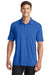 Port Authority K568 Mens Cotton Touch Performance Moisture Wicking Short Sleeve Polo Shirt Strong Blue Model Front