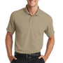 Port Authority Mens Dry Zone Moisture Wicking Short Sleeve Polo Shirt - Tan