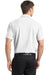 Port Authority K572 Mens Dry Zone Moisture Wicking Short Sleeve Polo Shirt White Model Back