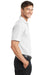 Port Authority K572 Mens Dry Zone Moisture Wicking Short Sleeve Polo Shirt White Model Side