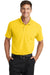 Port Authority K572 Mens Dry Zone Moisture Wicking Short Sleeve Polo Shirt Yellow Model Front