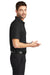 Port Authority K573 Mens Rapid Dry Moisture Wicking Short Sleeve Polo Shirt Black Model Side