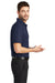 Port Authority K573 Mens Rapid Dry Moisture Wicking Short Sleeve Polo Shirt True Navy Blue Model Side