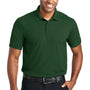 Port Authority Mens EZPerformance Moisture Wicking Short Sleeve Polo Shirt - Deep Forest Green