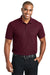 Port Authority K600 Mens EZPerformance Moisture Wicking Short Sleeve Polo Shirt Maroon Model Front