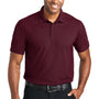 Port Authority Mens EZPerformance Moisture Wicking Short Sleeve Polo Shirt - Maroon