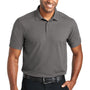 Port Authority Mens EZPerformance Moisture Wicking Short Sleeve Polo Shirt - Sterling Grey