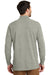 Port Authority K8000LS Mens Wrinkle Resistant Long Sleeve Polo Shirt Heather Oxford Grey Model Back