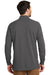 Port Authority K8000LS Mens Wrinkle Resistant Long Sleeve Polo Shirt Sterling Grey Model Back