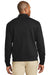 Port Authority K807 Mens 1/4 Zip Long Sleeve Sweater Deep Black Model Back