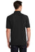 Port & Company KP1500 Mens Stain Resistant Short Sleeve Polo Shirt Jet Black Model Back