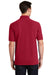 Port & Company KP1500 Mens Stain Resistant Short Sleeve Polo Shirt Red Model Back