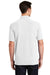 Port & Company KP1500 Mens Stain Resistant Short Sleeve Polo Shirt White Model Back