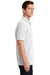 Port & Company KP1500 Mens Stain Resistant Short Sleeve Polo Shirt White Model Side