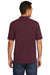 Port & Company KP55/KP55T Mens Core Stain Resistant Short Sleeve Polo Shirt Athletic Maroon Model Back