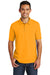 Port & Company KP55/KP55T Mens Core Stain Resistant Short Sleeve Polo Shirt Gold Model Front