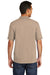 Port & Company KP55/KP55T Mens Core Stain Resistant Short Sleeve Polo Shirt Sand Model Back