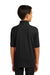 Port & Company KP55Y Youth Core Stain Resistant Short Sleeve Polo Shirt Jet Black Model Back