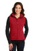 Port Authority L219 Womens Full Zip Fleece Vest True Red Model Front