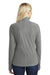 Port Authority L224 Womens Pill Resistant Microfleece 1/4 Zip Sweatshirt Pearl Grey Model Back