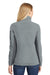 Port Authority L233 Womens Summit Full Zip Fleece Jacket Frost Grey/Magnet Grey Model Back