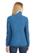 Port Authority L233 Womens Summit Full Zip Fleece Jacket Regal Blue/Dress Navy Blue Model Back