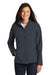 Port Authority L317 Womens Core Wind & Water Resistant Full Zip Jacket Battleship Grey Model Front