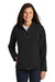 Port Authority L317 Womens Core Wind & Water Resistant Full Zip Jacket Black Model Front