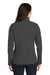 Port Authority L317 Womens Core Wind & Water Resistant Full Zip Jacket Heather Charcoal Black Model Back