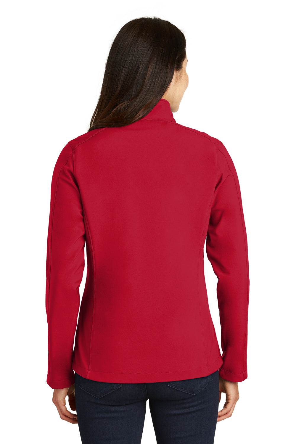 Port Authority L317 Womens Core Wind & Water Resistant Full Zip Jacket Rich Red Model Back