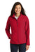 Port Authority L317 Womens Core Wind & Water Resistant Full Zip Jacket Rich Red Model Front