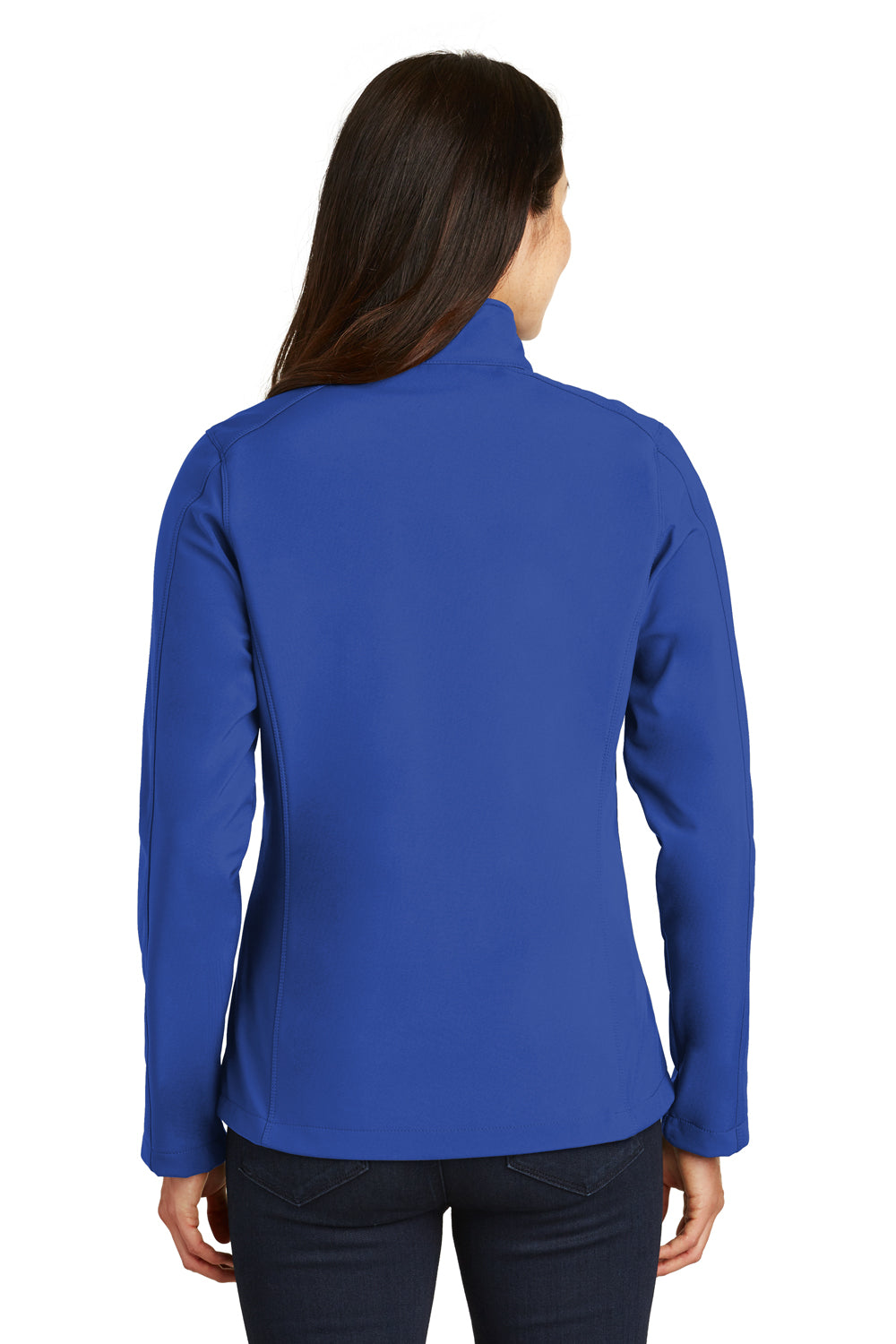 Port Authority L317 Womens Core Wind & Water Resistant Full Zip Jacket True Royal Blue Model Back