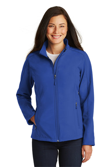 Port Authority L317 Womens Core Wind & Water Resistant Full Zip Jacket True Royal Blue Model Front