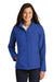 Port Authority L317 Womens Core Wind & Water Resistant Full Zip Jacket True Royal Blue Model Front