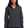 Port Authority Womens Welded Wind & Water Resistant Full Zip Jacket - Battleship Grey