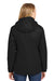 Port Authority L332 Womens Vortex 3-in-1 Waterproof Full Zip Hooded Jacket Black Model Back