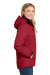 Port Authority L332 Womens Vortex 3-in-1 Waterproof Full Zip Hooded Jacket Rich Red/Black Model Side