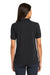 Port Authority L420 Womens Shrink Resistant Short Sleeve Polo Shirt Black Model Back